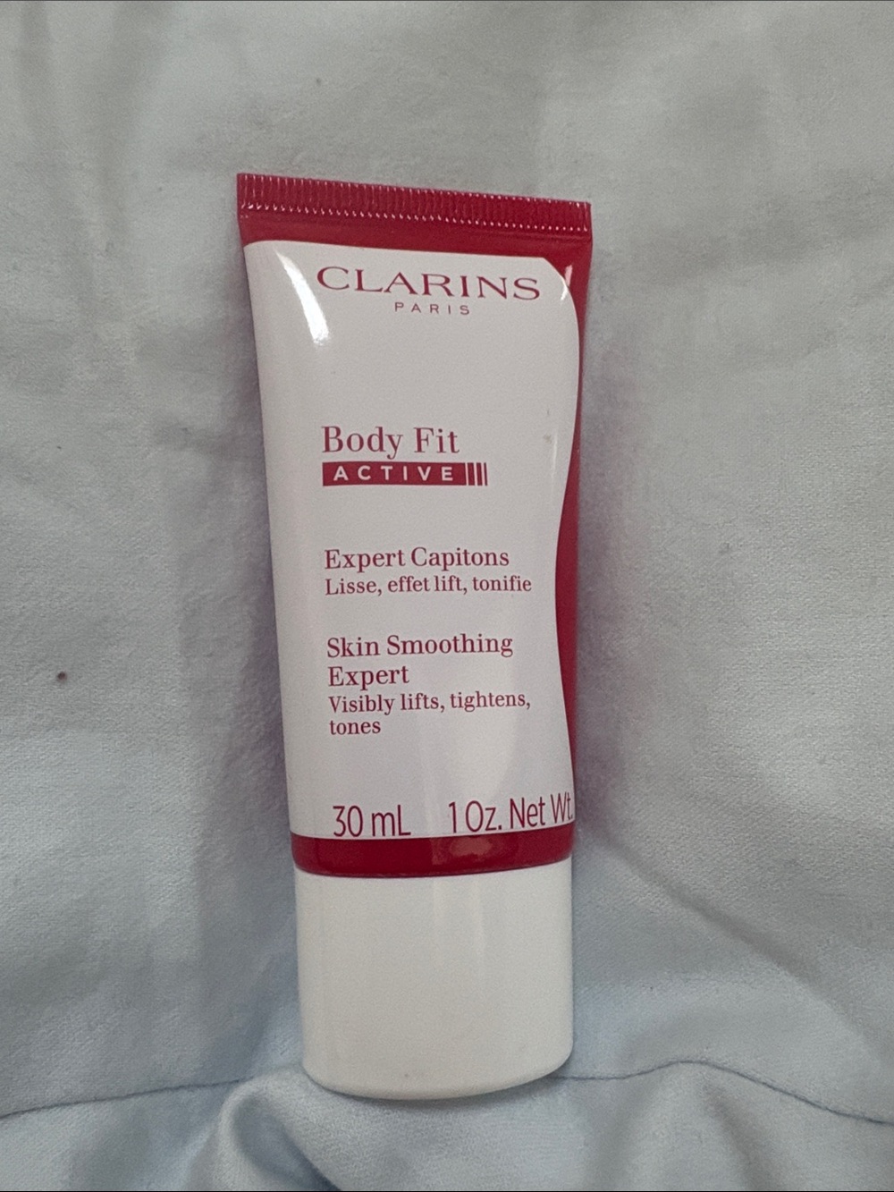 Clarins Body Fit Active Skin Smoothing Expert - White & Pink 1 oz